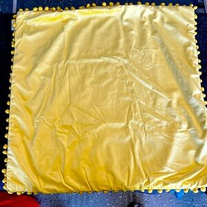 Velvet Pillow Covers 26x26 Set of 2 for Couch Sofa, Lemon Yellow Cozy Decorative